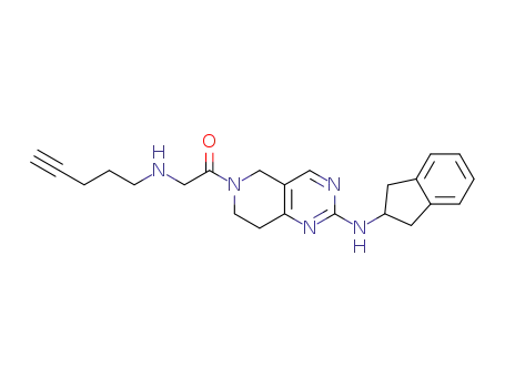1-[2-(indan-2-ylamino)-7,8-dihydro-5H-pyrido[4,3-d]pyrimidin-6-yl]-2-(pent-4-ynylamino)ethanone