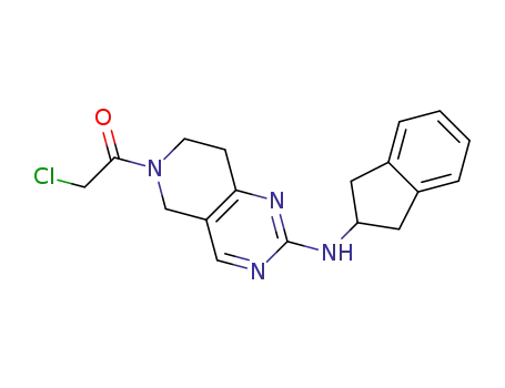 2-chloro-1-[2-(2,3-dihydro-1H-inden-2-ylamino)-7,8-dihydropyrido[4,3-d]pyrimidin-6(5H)-yl]ethanone