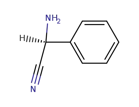 Molecular Structure of 48108-77-6 ((S)-amino(phenyl)acetonitrile)