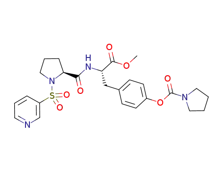 N-(3-pyridinesulfonyl)-L-prolyl-L-O-(1-pyrrolidinylcarbonyl)tyrosine methyl ester