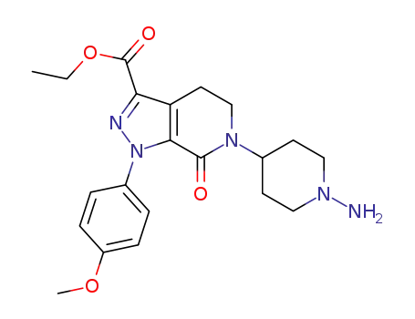 ethyl 6-(1-aminopiperidin-4-yl)-1-(4-methoxyphenyl)-7-oxo-4,5,6,7-tetrahydro-1H-pyrazolo[3, 4-c]pyridine-3-carboxylate