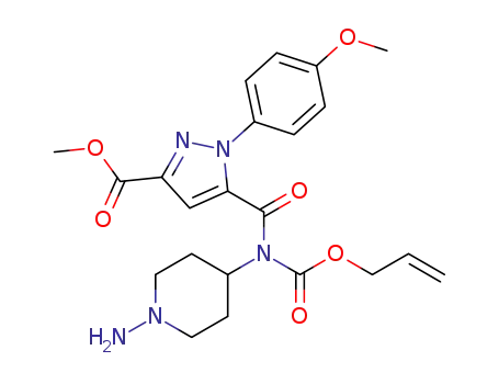 methyl 5-(((allyloxy)carbonyl)(1-aminopiperidin-4-yl)carbamoyl)-1-(4-methoxyphenyl)-1H-pyrazole-3-carboxylate