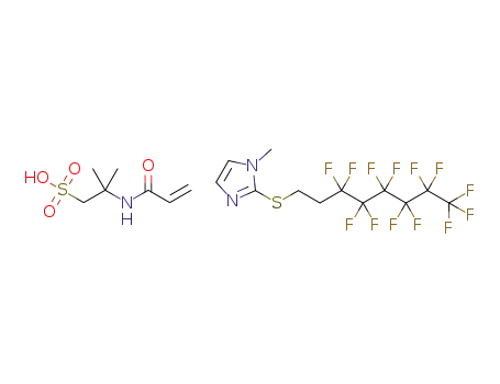 2-(1H,1H,2H,2H-perfluorooctylthio)-1-methylimidazolium 2-acrylamido-2-methylpropanesulfonate