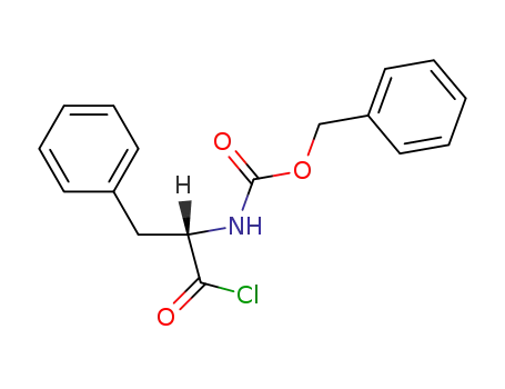 Molecular Structure of 52641-32-4 (Carbamic acid, [(1S)-2-chloro-2-oxo-1-(phenylmethyl)ethyl]-,
phenylmethyl ester)
