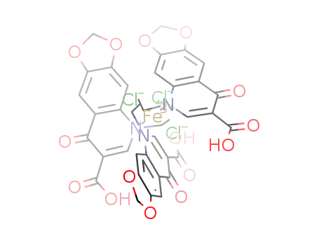 [Fe(oxolonic acid)3(Cl)3]
