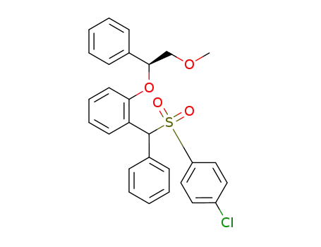1-[{(4-chlorophenyl)sulfonyl}(phenyl)methyl]-2-((S)-2-methoxy-1-phenylethoxy)benzene