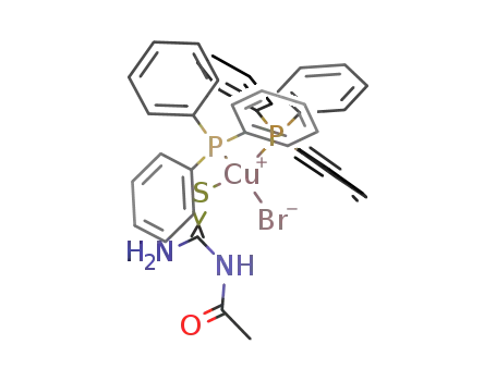 bromidoacetylthioureabis(triphenylphosphine)copper(I)