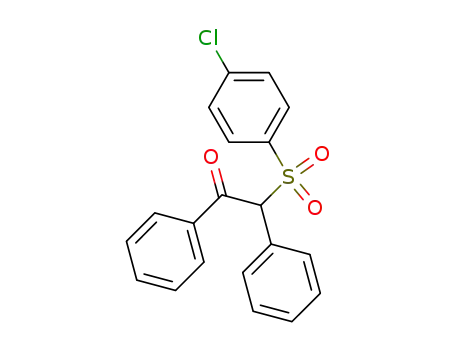 Molecular Structure of 125039-59-0 (Ethanone, 2-[(4-chlorophenyl)sulfonyl]-1,2-diphenyl-)