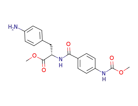 (S)-2-{4-[(methoxycarbonyl)amino]benzamido}-3-(4-aminophenyl)propionic acid methyl ester