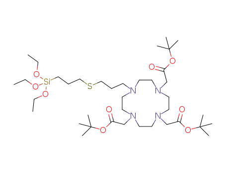 tri-tert-butyl 2,2',2"-(10-(3-((3-(triethoxysilyl)propyl)thio)propyl)-1,4,7,10-tetraazacyclododecane-1,4,7-triyl)triacetate