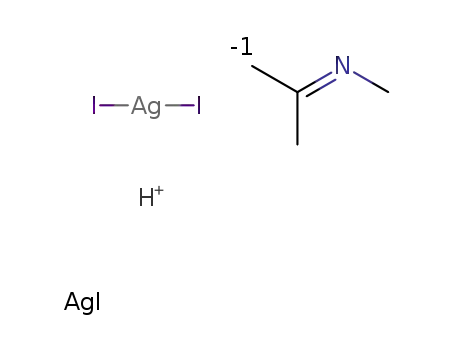 isopropylidene-methyl-amine; (isopropylidene-methyl-ammonium)-disilver-triiodide