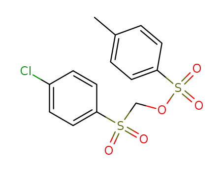 Molecular Structure of 91817-01-5 (Methanol, [(4-chlorophenyl)sulfonyl]-, 4-methylbenzenesulfonate)