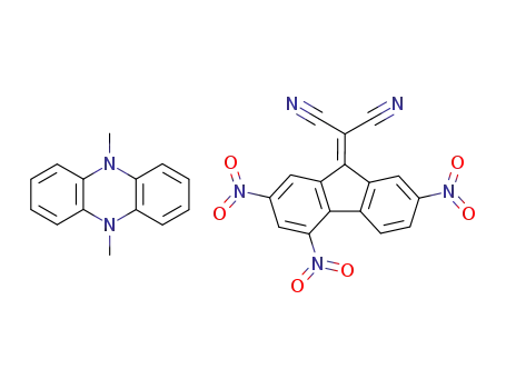 2-(2,4,7-Trinitro-fluoren-9-ylidene)-malononitrile; compound with 5,10-dimethyl-5,10-dihydro-phenazine