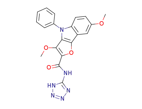 3,7-dimethoxy-4-phenyl-N-(1H-tetrazol-5-yl)-4H-furo[3,2-b]indole-2-carboxamide