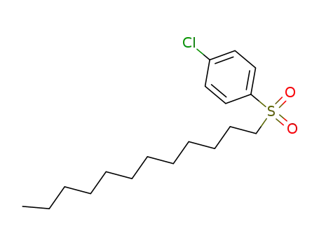 Molecular Structure of 105891-06-3 (Benzene, 1-chloro-4-(dodecylsulfonyl)-)