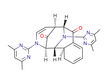 3,13-bis-(4,6-dimethylpyrimidin-2-yl)-12a,12-dihydro-(8a,12a-benzo)-3,13-diazatricyclo<5.3.1.12,6>dodec-4-ene-8,14-dione