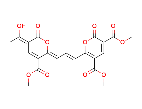 3'-acetyl-3,5,5'-trismethoxycarbonylglaucyrone