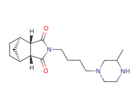 Molecular Structure of 138274-11-0 (4,7-Methano-1H-isoindole-1,3(2H)-dione,
hexahydro-2-[4-(3-methyl-1-piperazinyl)butyl]-)
