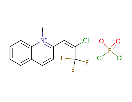 2-((E)-2-Chloro-3,3,3-trifluoro-propenyl)-1-methyl-quinolinium; GENERIC INORGANIC ANION