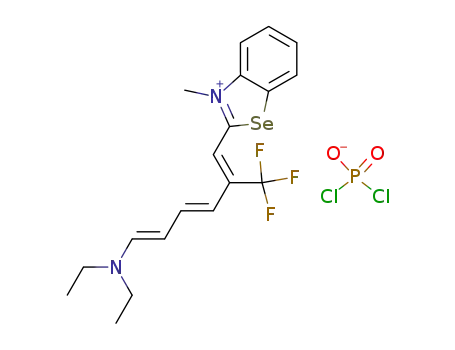 2-((1Z,3E,5E)-6-Diethylamino-2-trifluoromethyl-hexa-1,3,5-trienyl)-3-methyl-benzoselenazol-3-ium; GENERIC INORGANIC ANION