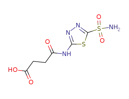 Molecular Structure of 78851-85-1 (4-[[5-(AMINOSULFONYL)-1,3,4-THIADIAZOL-2-YL]AMINO]-4-OXO-BUTANOIC ACID)