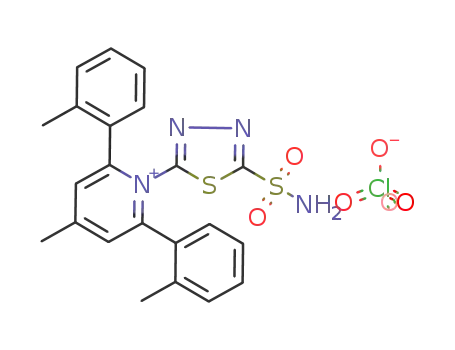 2,6-bis(2-methylphenyl)-4-methyl-1-(2-sulfonamido-1,3,4-thiadiazol-5-yl)pyridinium perchlorate