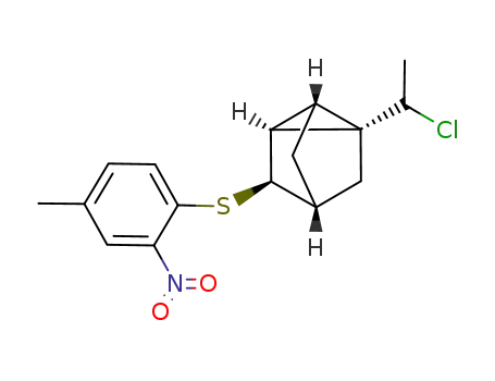 (1S,2S,3R,4R,6R)-1-(1-Chloro-ethyl)-3-(4-methyl-2-nitro-phenylsulfanyl)-tricyclo[2.2.1.02,6]heptane