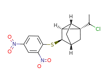 (1S,2S,3R,4R,6R)-1-(1-Chloro-ethyl)-3-(2,4-dinitro-phenylsulfanyl)-tricyclo[2.2.1.02,6]heptane