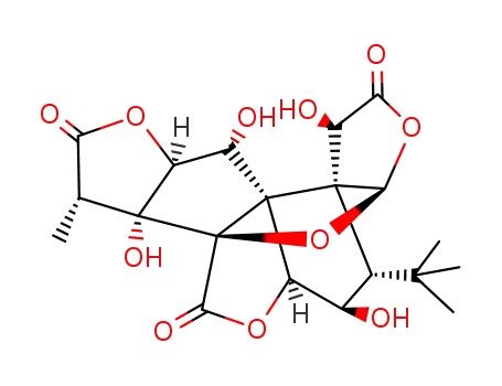 Molecular Structure of 15291-76-6 (Ginkgolide C)