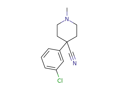 1-methyl-4-(3-chlorophenyl)-4-piperidinecarbonitrile