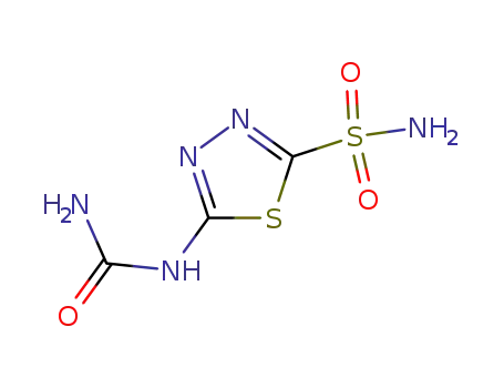 Molecular Structure of 109907-71-3 (1,3,4-Thiadiazole-2-sulfonamide, 5-[(aminocarbonyl)amino]-)