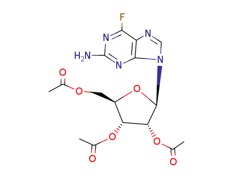 6-fluoro-9-(2,3,5-tri-O-acetylpentofuranosyl)-9H-purin-2-amine
