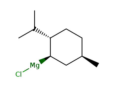 Molecular Structure of 63474-24-8 (Magnesium, [(1R,2S,5R)-5-methyl-2-(1-methylethyl)cyclohexyl]chloro-)