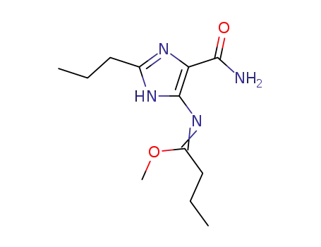N-(5-Carbamoyl-2-propyl-3H-imidazol-4-yl)-butyrimidic acid methyl ester