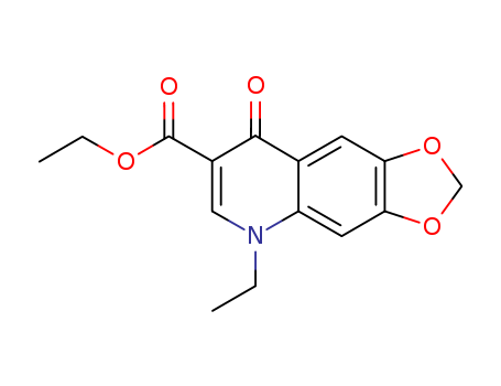 1,3-Dioxolo[4,5-g]quinoline-7-carboxylic acid,

5-ethyl-5,8-dihydro-8-oxo-, ethyl ester