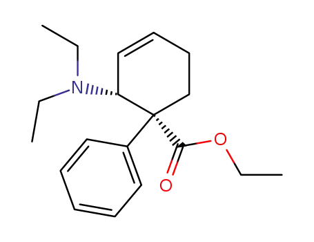 2c-Diaethylamino-1-phenyl-cyclohex-3-en-1r-carbonsaeure-aethylester
