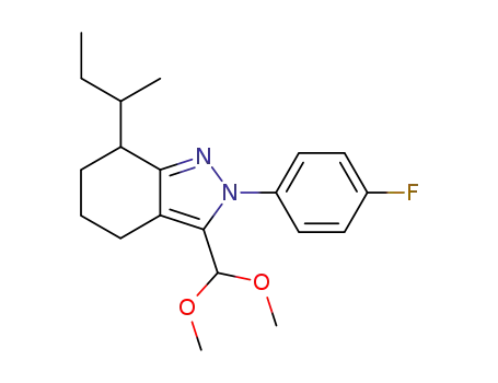 7-sec-Butyl-3-dimethoxymethyl-2-(4-fluoro-phenyl)-4,5,6,7-tetrahydro-2H-indazole