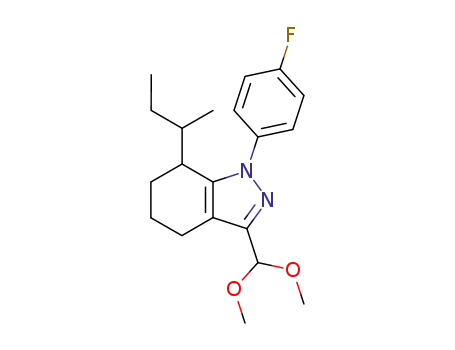 7-sec-Butyl-3-dimethoxymethyl-1-(4-fluoro-phenyl)-4,5,6,7-tetrahydro-1H-indazole