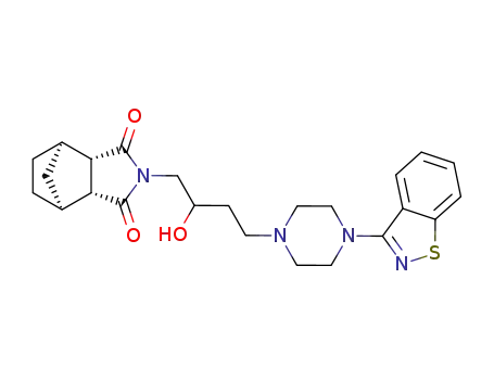 (1R,2S,3R,4S)-N-<4-<4-(1,2-benzisothiazol-3-yl)-1-piperazinyl>-2-hydroxybutyl>-2,3-bicyclo<2.2.1>heptanedicarboximide