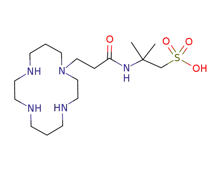 2-<3-(1,4,8,11-Tetraazacyclotetradecan-1-yl)propionylamino>-2-methylpropane-1-sulfonic acid