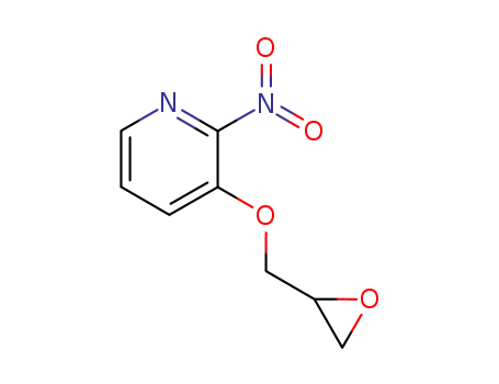 Molecular Structure of 54127-40-1 (Pyridine, 2-nitro-3-(oxiranylmethoxy)- (9CI))