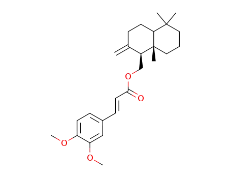 (+/-)-albicanyl 3,4-dimethoxycinnamate