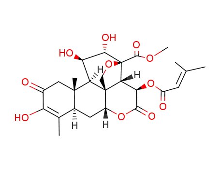 13,20-epoxy-3,11β,12α-trihydroxy-15β-[(3-methyl-1-oxo-2-butenyl)oxy]-2,16-dioxopicras-3-en-21-oic acid methyl ester