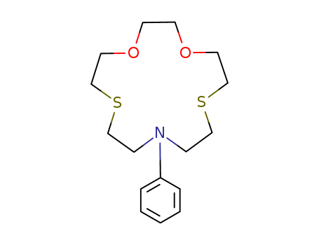 1,4-Dioxa-7,13-dithia-10-azacyclopentadecane, 10-phenyl-