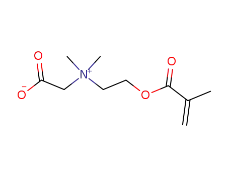 Molecular Structure of 62723-61-9 (Ethanaminium,N-(carboxymethyl)-N,Ndimethyl- 2-[(2-methyl-1-oxo-2-propenyl)- oxy]-,inner salt )