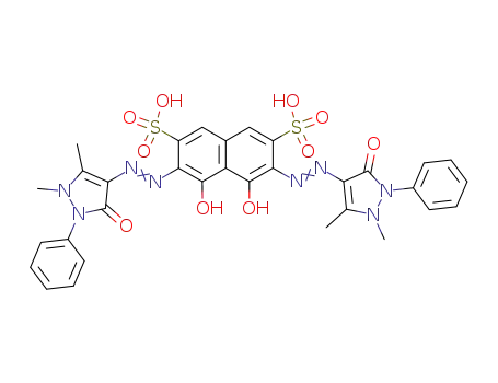 3,6-BIS[4-ANTIPYRYLAZO]-4,5-DIHYDROXY-2,7-NAPHTHALENEDISULFONIC ACID DISODIUM SALT