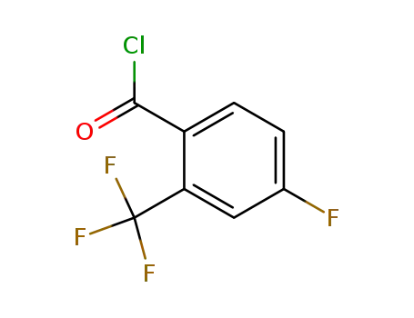 Molecular Structure of 189807-21-4 (4-Fluoro-2-(trifluoromethyl)benzoyl Chloride)