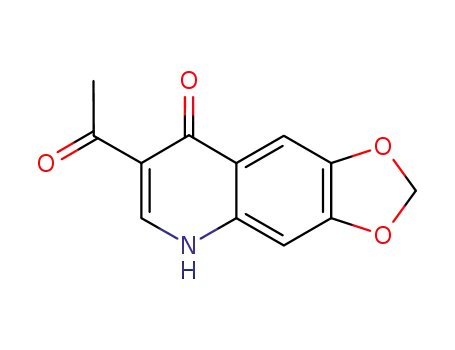Molecular Structure of 34841-19-5 (7-acetyl[1,3]dioxolo[4,5-g]quinolin-8(5H)-one)