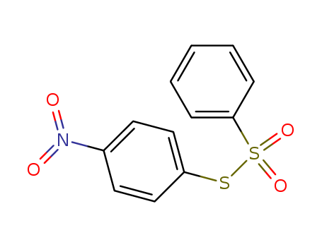 Molecular Structure of 1150-28-3 (Benzenesulfonothioic acid, S-(4-nitrophenyl) ester)