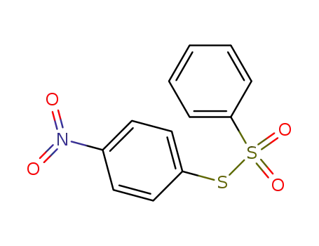 Molecular Structure of 1150-28-3 (Benzenesulfonothioic acid, S-(4-nitrophenyl) ester)